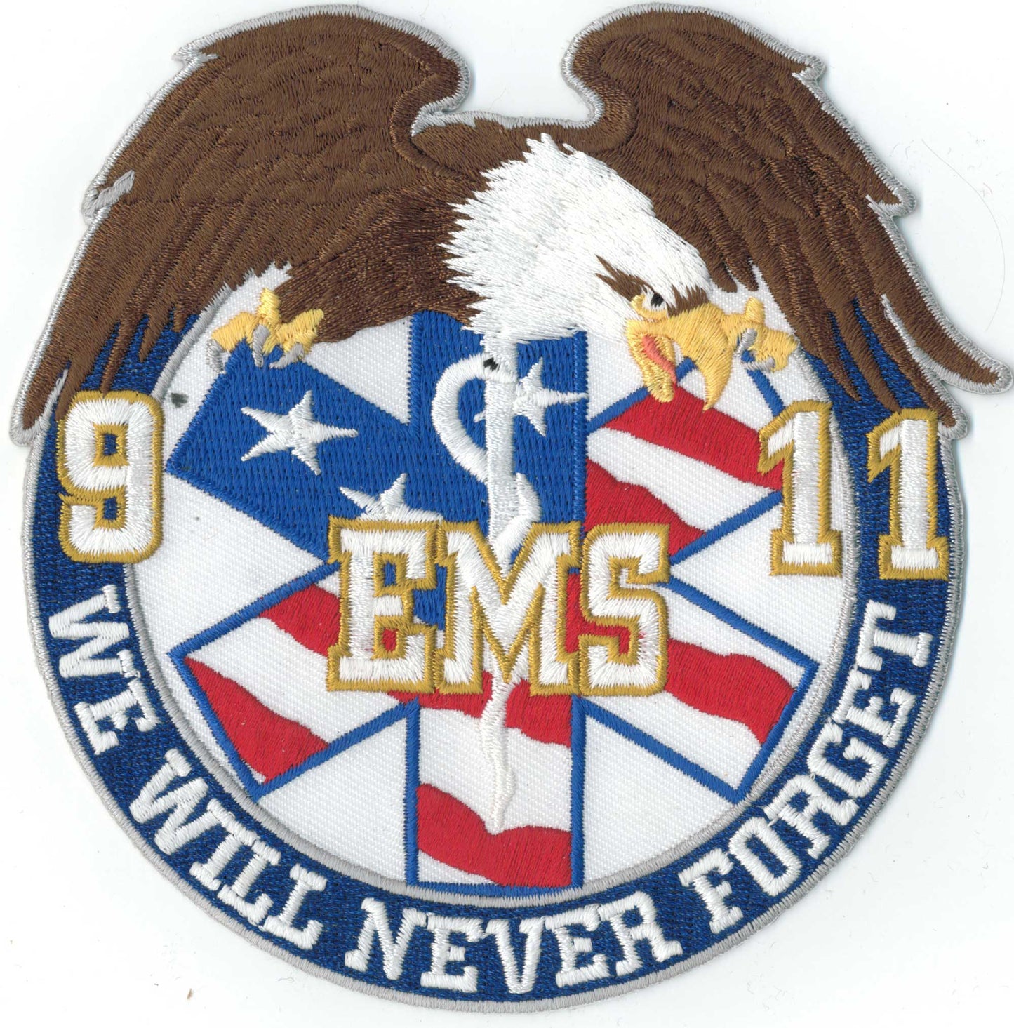 EMS 9/11 We will never forget patch.