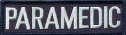 Paramedic Chest Patch Navy Blue