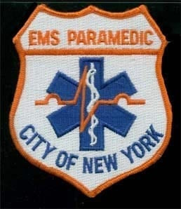 NYC Paramedic breast/hat patch