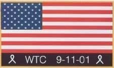 WTC 9/11 Memorial American Flag Patch Left Sleeve