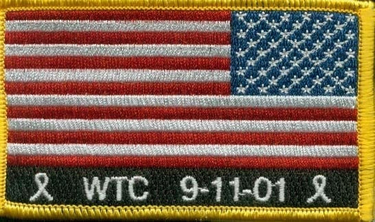 WTC 9/11 Memorial American Flag Patch Right sleeve