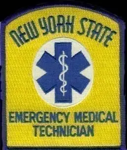 NEW York State EMT-D  Cloth  Shoulder Patch 